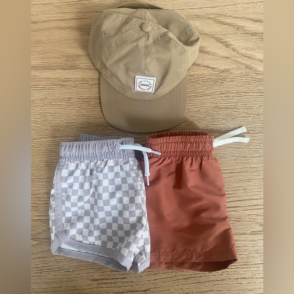 Baby Boy The Little Surfer Dude Neutral Summer Swim Bundle 6-12 months